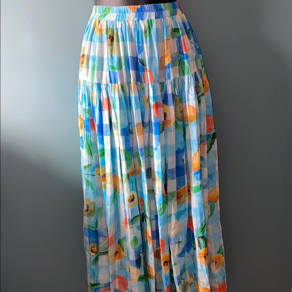 Colorful Floral Maxi Skirt